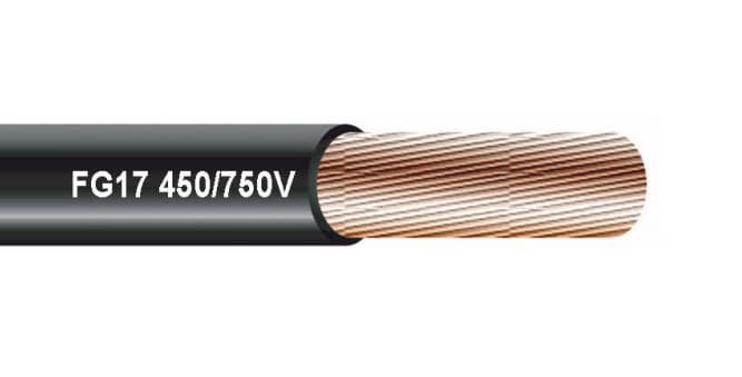 CAVI FORN. GENERICO - Cavo FG17 nero 1x25mmq in matassa, adatto per 450/750V.