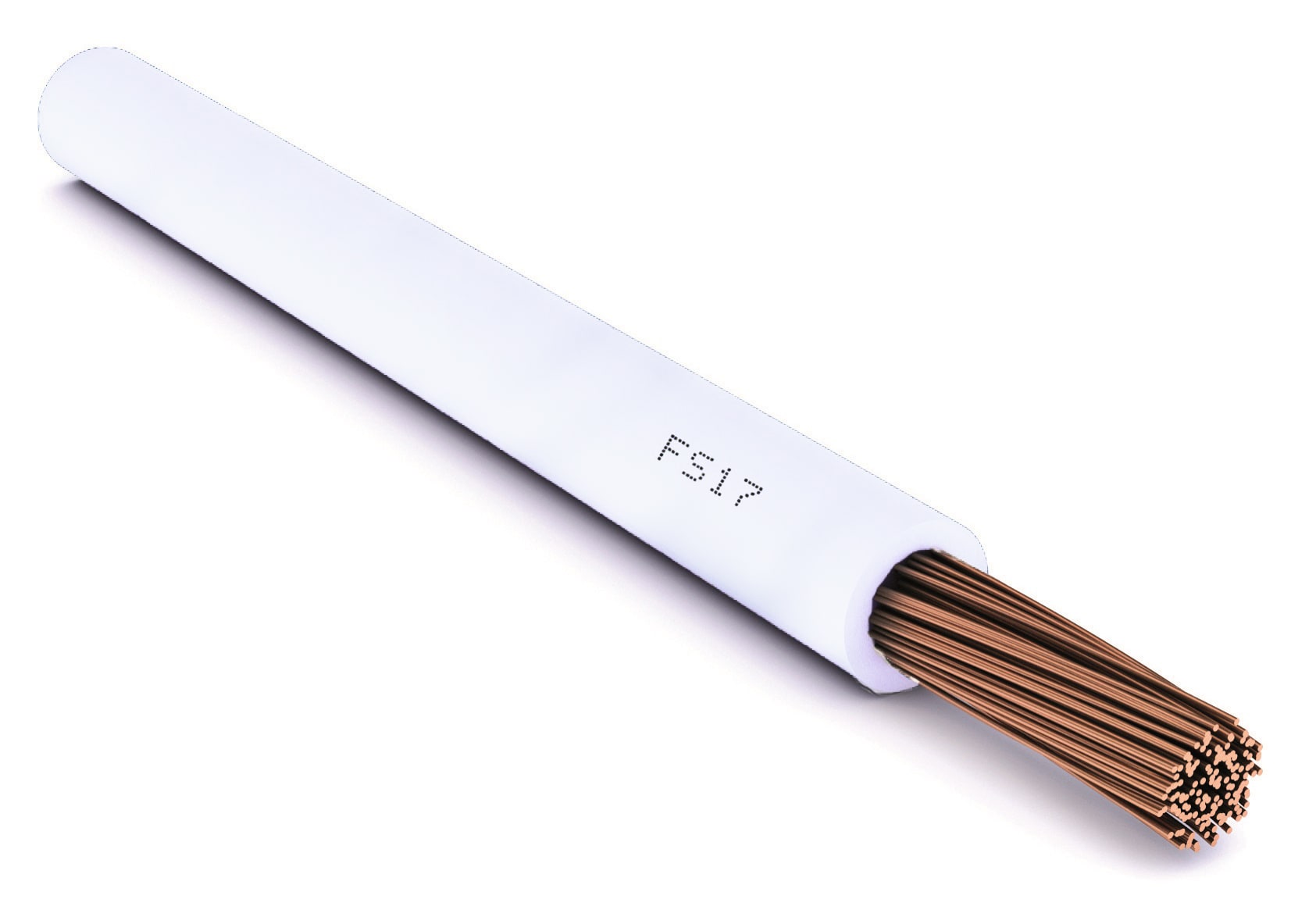 CAVI FORN. GENERICO - Cavo bianco FS17 1 x 6 mm² in matassa per installazioni elettriche fino a 750V.