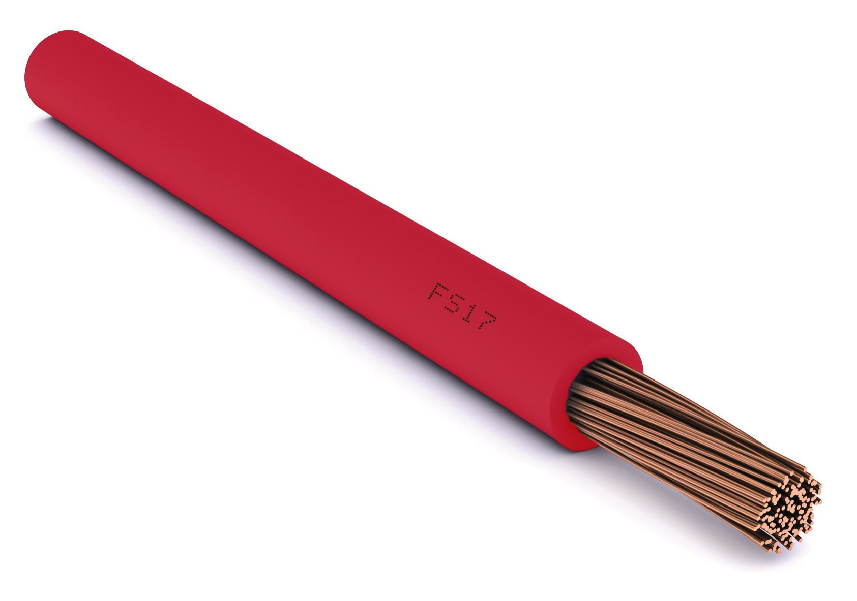 CAVI FORN. GENERICO - Cavo rosso FS17 1 x 2,5 mm² in fusto di cartone per FS17-450/750V 2,5MMQ.