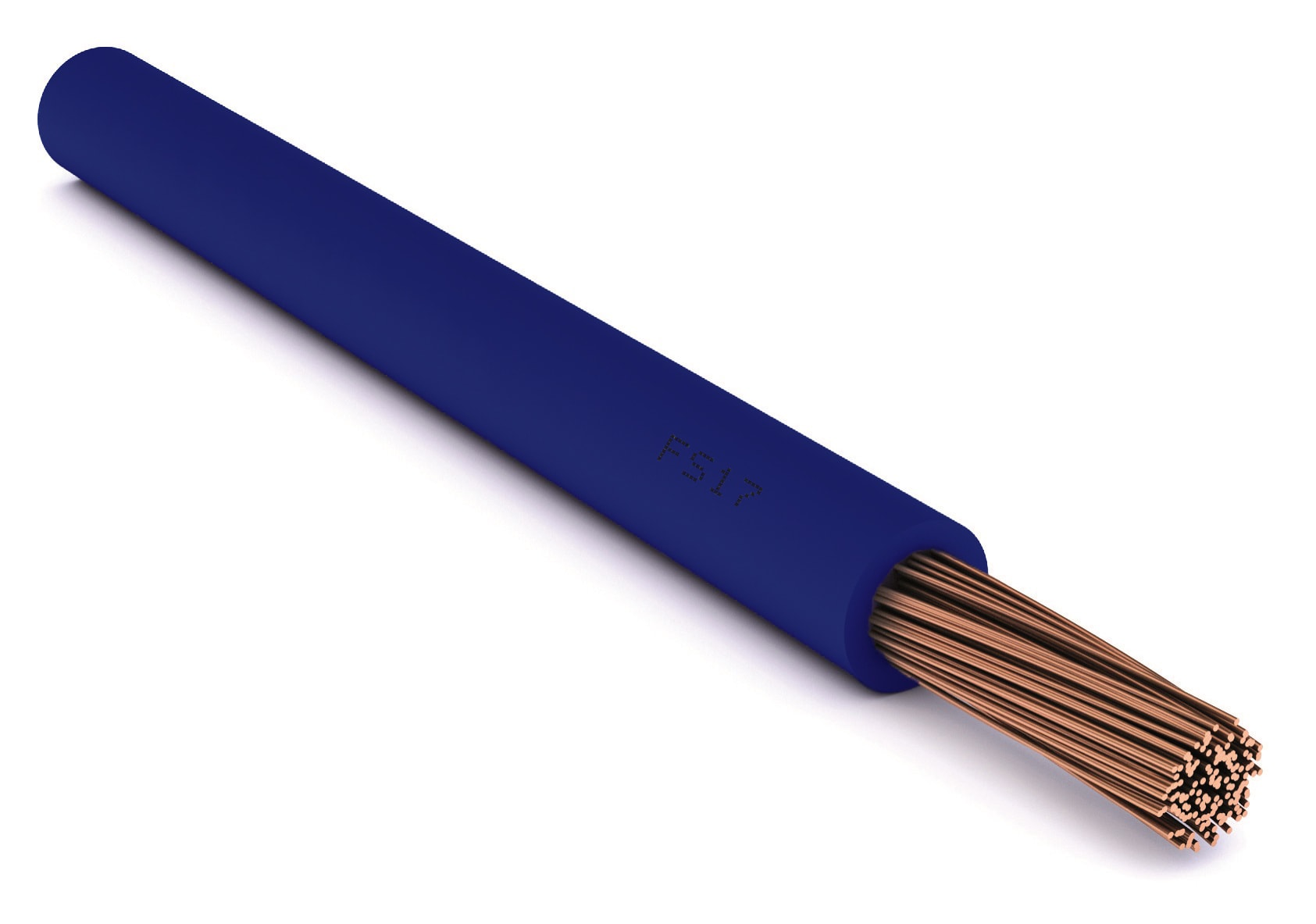 CAVI FORN. GENERICO - Cavo blu scuro FS17 1 x 6 mm² RAL5010 in fusto di cartone per installazioni elettriche.