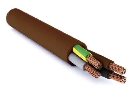 CAVI FORN. GENERICO - Cavo FS18OR18 marrone 450/750V 5G1,5MMQ CL.CCA in bobina