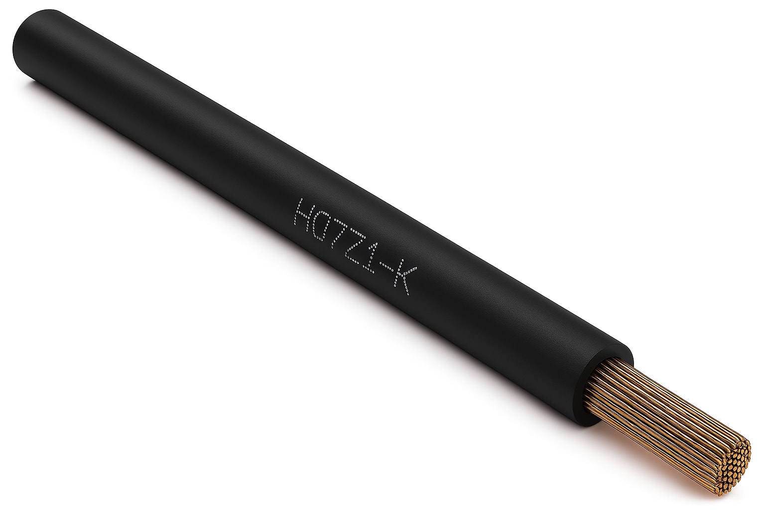 CAVI FORN. GENERICO - Cavo nero H07Z1-K 1x35mm² in bobina, ideale per installazioni elettriche resistenti e sicure.