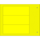CEMBRE - Targa quadro MG-VRT-A ad.gialla PVC 35x100