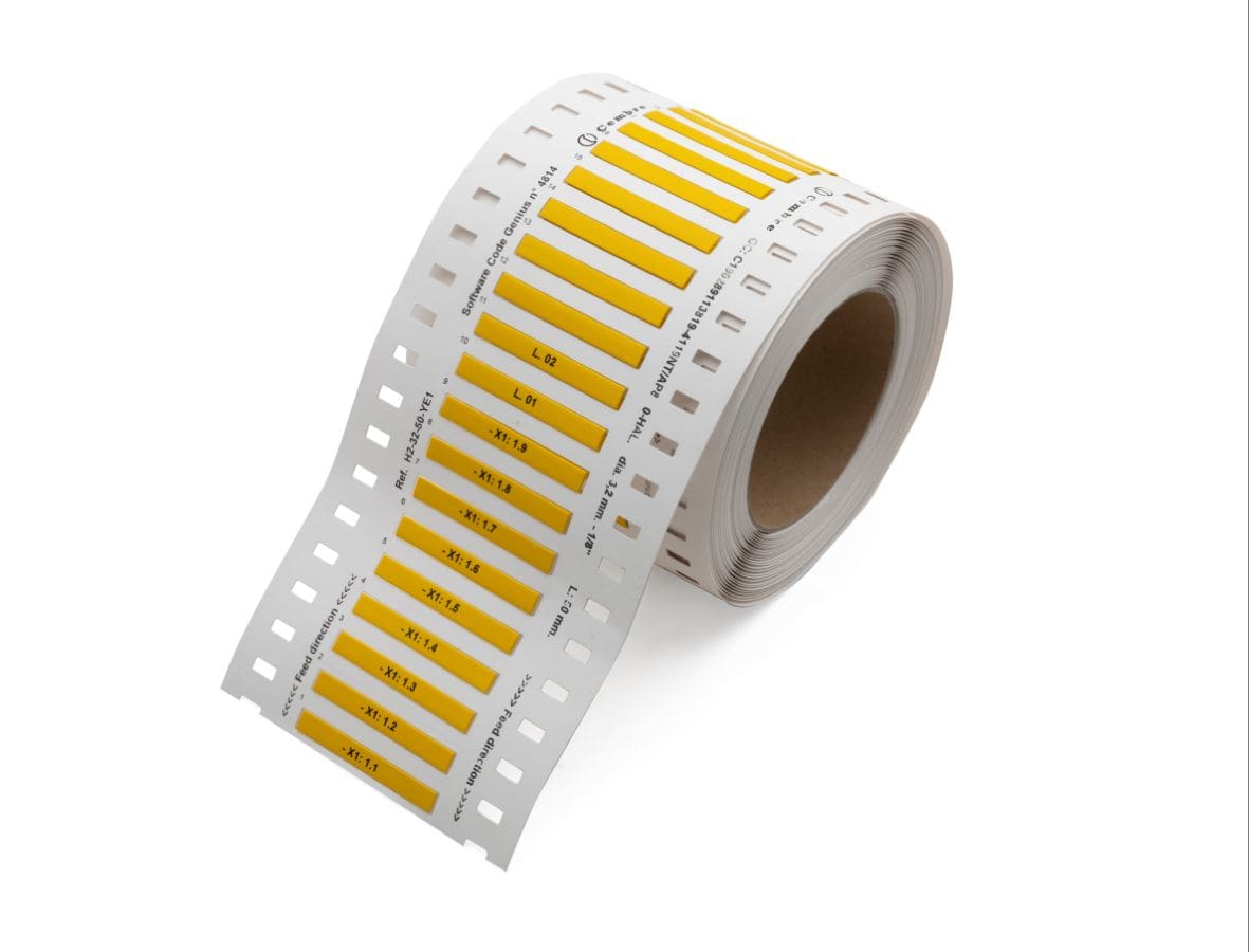 CEMBRE - TERMO-ROLL 3:1 HIGH GRAD. 6,4 L=25 BIANC