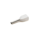 CEMBRE - TUBETTO DOPPIO SEZ.2X0,5MMQ P=10MM BIANCO