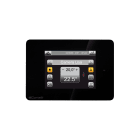 COMELIT - Serie Minitouch - Cronotermostato 3.5" touch nero, sistema SimpleHome, sonda integrata, 1 relè + 3 uscite