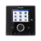 COMELIT - Serie Planux Manager - Touch screen 3.5" supervisore nero, videocitofonia Simplebus TOP integrata, gestione domotica