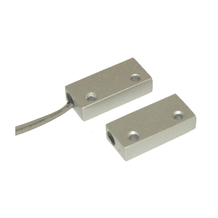 COMELIT - Contatto magnetico di potenza da superficie alluminio pressofuso, con cavo, 20x49x10mm