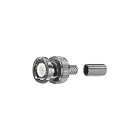 COMELIT - Connettore BNC da crimpare, ottone nichelato, isolamento teflon, cavi RG174 e 43754, confezione 50 pezzi