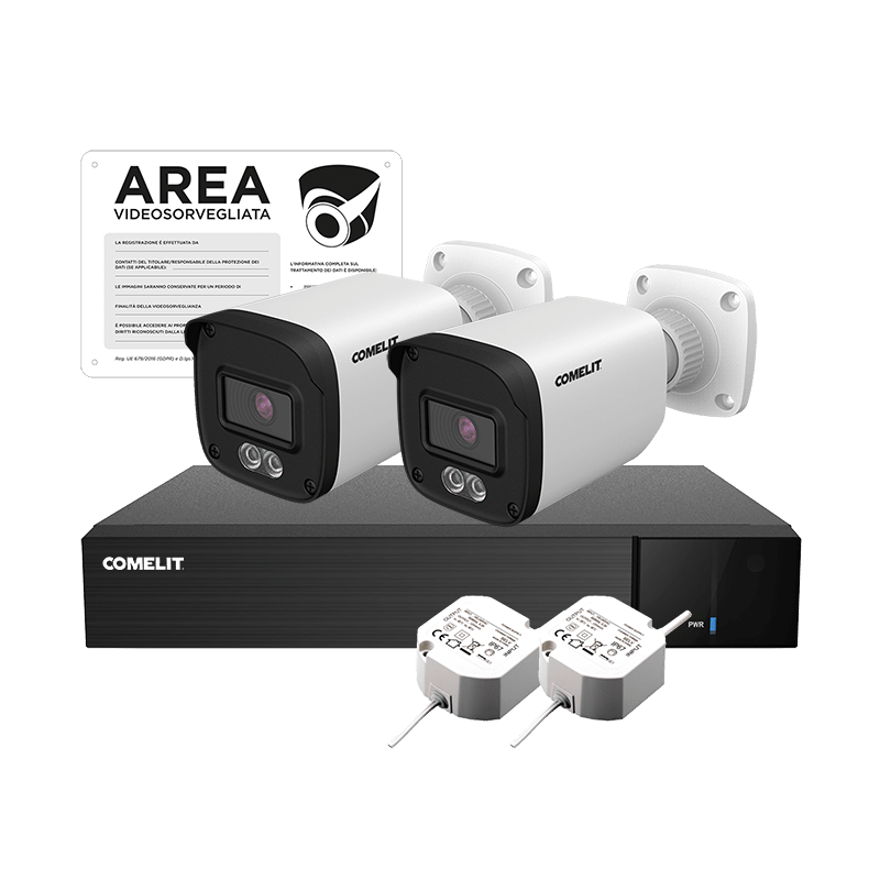 COMELIT - KIT AHD X4N05N1H1A, 2X AB04N2FA, ACC