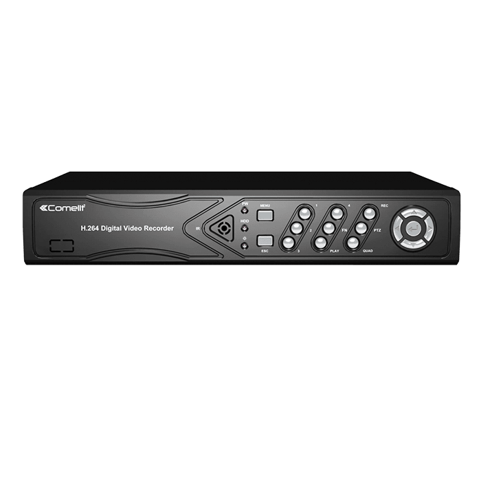 COMELIT - Videoregistratore di rete NVR 4 canali IP 4K/5MP, compressione H.264/H.265, HDD 1TB, compatibile ONVIF 2.4