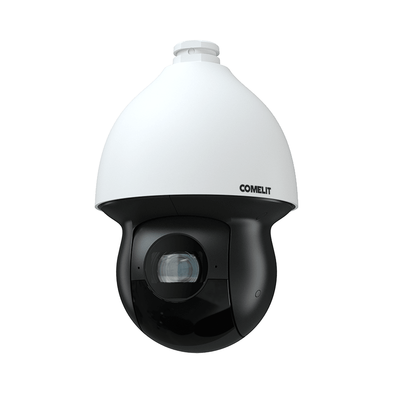 COMELIT - Serie Advance - Telecamera IP PTZ 4MP, zoom ottico 40x, LED IR 350m, smart tracking, funzioni analisi video, alimentatore, alluminio IP67, ONVIF