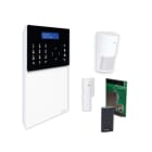COMELIT - Serie Secur Hub - Kit centrale HUB32LCD 4G,  contatto magnetico, sensore infrarosso, radiocomando, app Comelit