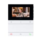 COMELIT - Serie People - Videocitofono vivavoce a colori  4.3"/16:9, sistema Simplebus 2, 6 pulsanti, programmabile da spento,  staffa  inclusa