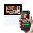 COMELIT - Serie People Wi-Fi - Videocitofono vivavoce a colori Wi-Fi 5", Simplebus 2, app Comelit, riconoscimento facciale, programmabile da spento, NFC
