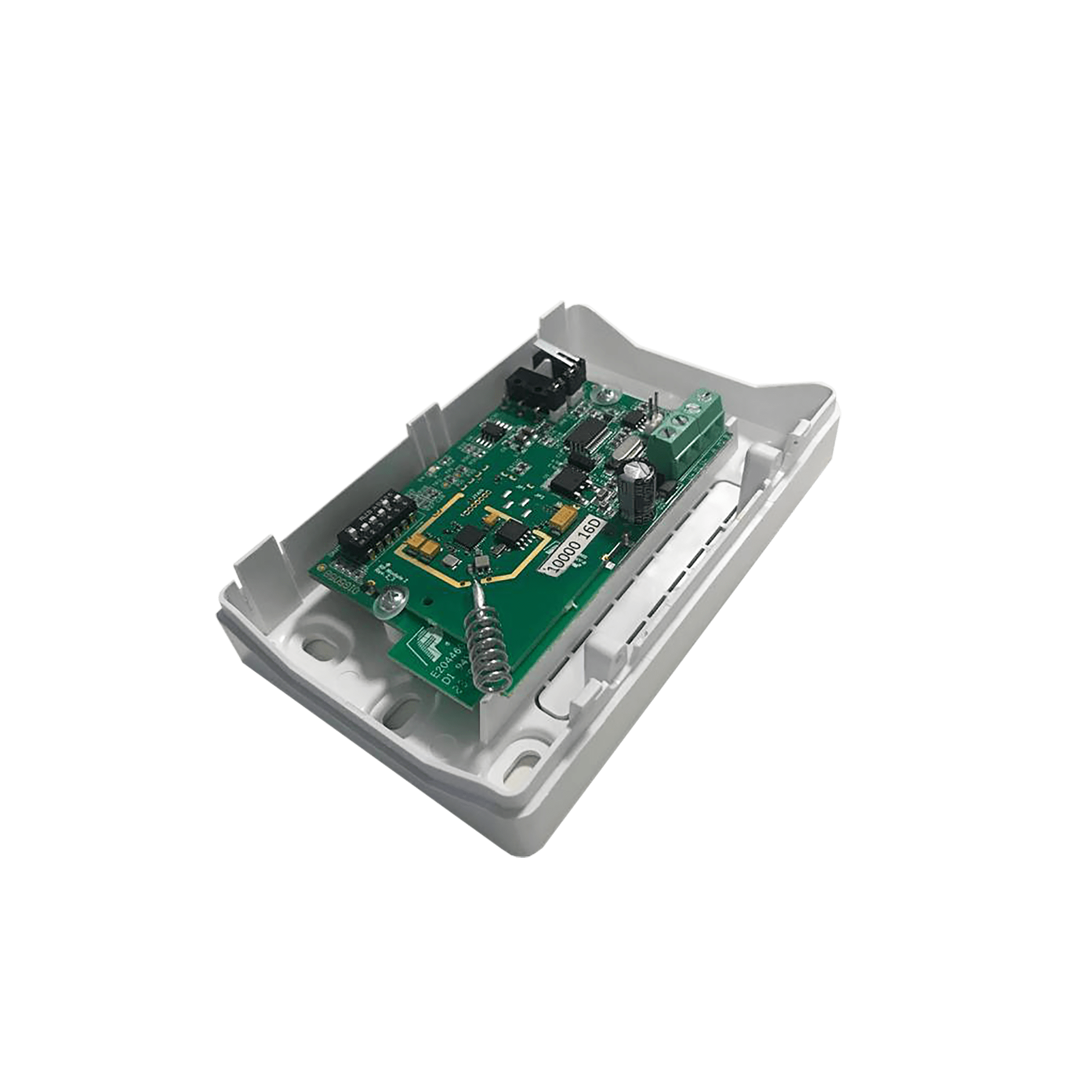 COMELIT - Serie Vedo - Modulo ricetrasmettitori radio per max 10 sensori/8 sirene/16 telecomandi, box plastico antifiamma bianco con tamper, 126x80x32mm