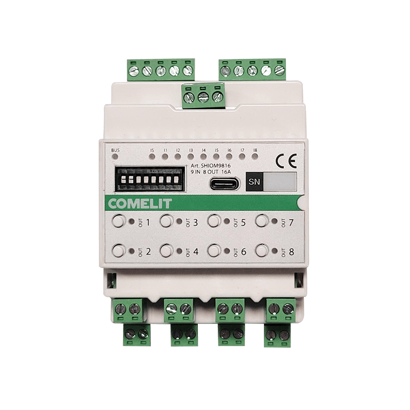 COMELIT - MODULO SIMPLEHOME 9 IN/8 OUT 16A - DIN