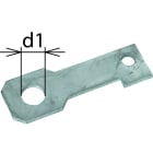 DEHN - Staffe di collegamento diritte IF3 diametro foro d1 26mm e AB EXFS G 26.