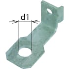 DEHN - Staffe di collegamento angolate IF1 diametro foro d1 14mm e AB EXFS W 14.