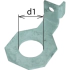 DEHN - Staffe di collegamento angolate IF1 diametro foro d1 39mm e AB EXFS IF1 W 39.