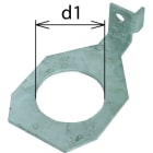 DEHN - Staffe di collegamento angolate IF1 diametro foro d1 48mm AB EXFS W.