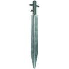 DEHN - Picchetto di terra profilato Fe/tZn L450mm con vite, dado a galletto M8 NIRO.