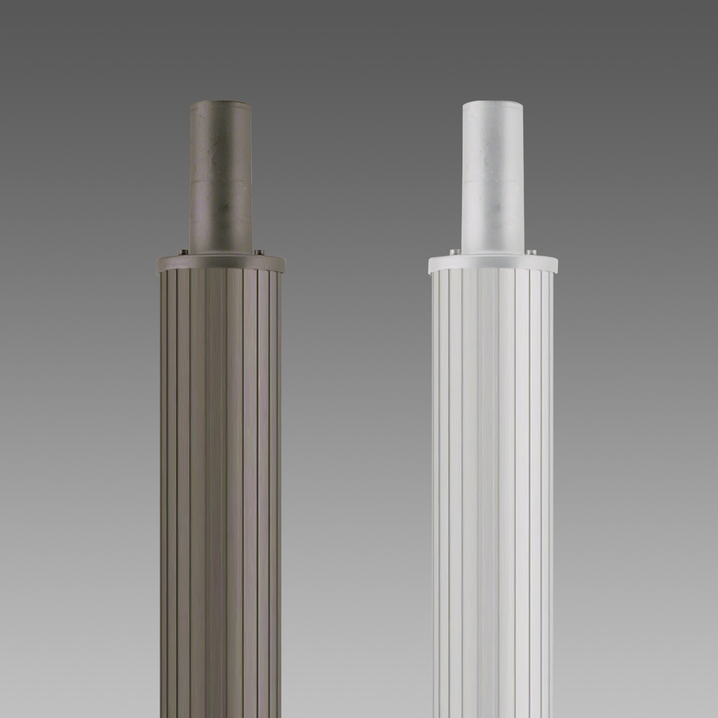 DISANO ILLUMINAZIONE - PALO RIGATO C BASE 1408 H=3100MM OSS.