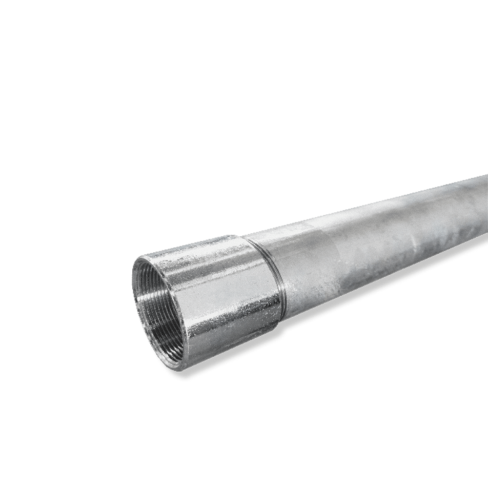 DKC EUROPE - Tubo in acciaio zincato con manicotto protetto, filettatura GAS 3/4" UNI7683