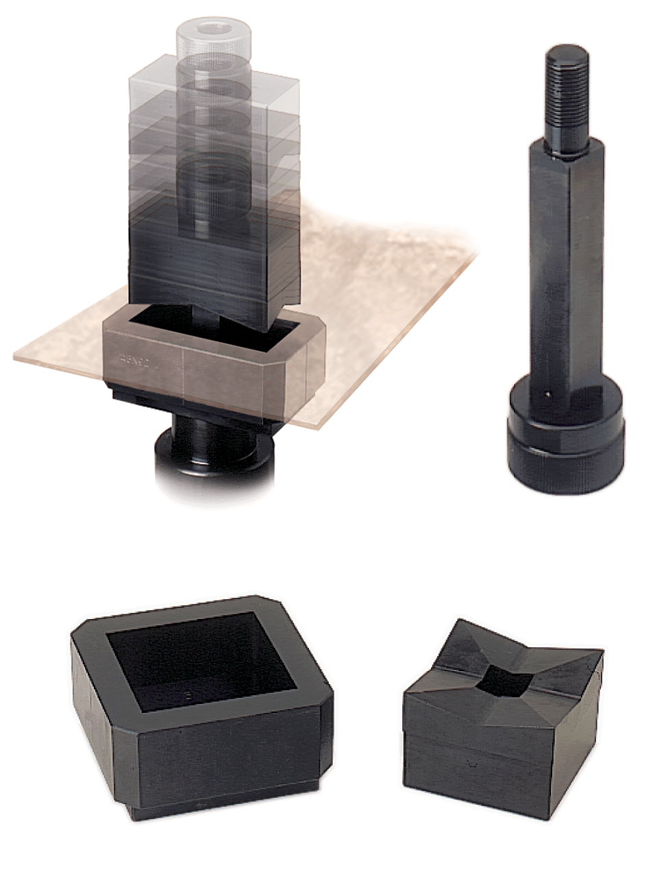 DKC EUROPE - Fustella quadra dimensioni 68 x 68 mm (perno abbinato 00PQ20)