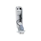 DKC EUROPE - Serie MVV - Morsettiera da incasso palo a doppio isolamento, 4 poli, 1 fusibile, feritoia 45x186 mm