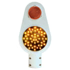 DKC EUROPE - Serie LSA33 - Segnalatore stradale a stelo, a luci concentriche con 1 lampada a led