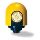 DKC EUROPE - Serie LSP - Segnalatore pedonale per palo, attacco a sospensione, 1 lampada a led colore giallo/blu