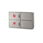 DKC EUROPE - Serie GRAFI 12 - Armadio in vetroresina, 2 vani, IP55, dimensioni 1390 x 1150 x 330 mm (AxBxP)