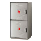 DKC EUROPE - Serie GRAFI 5 - Armadio in vetroresina, 2 vani, IP44, dimensioni 940 x 580 x 330 mm (AxBxP)