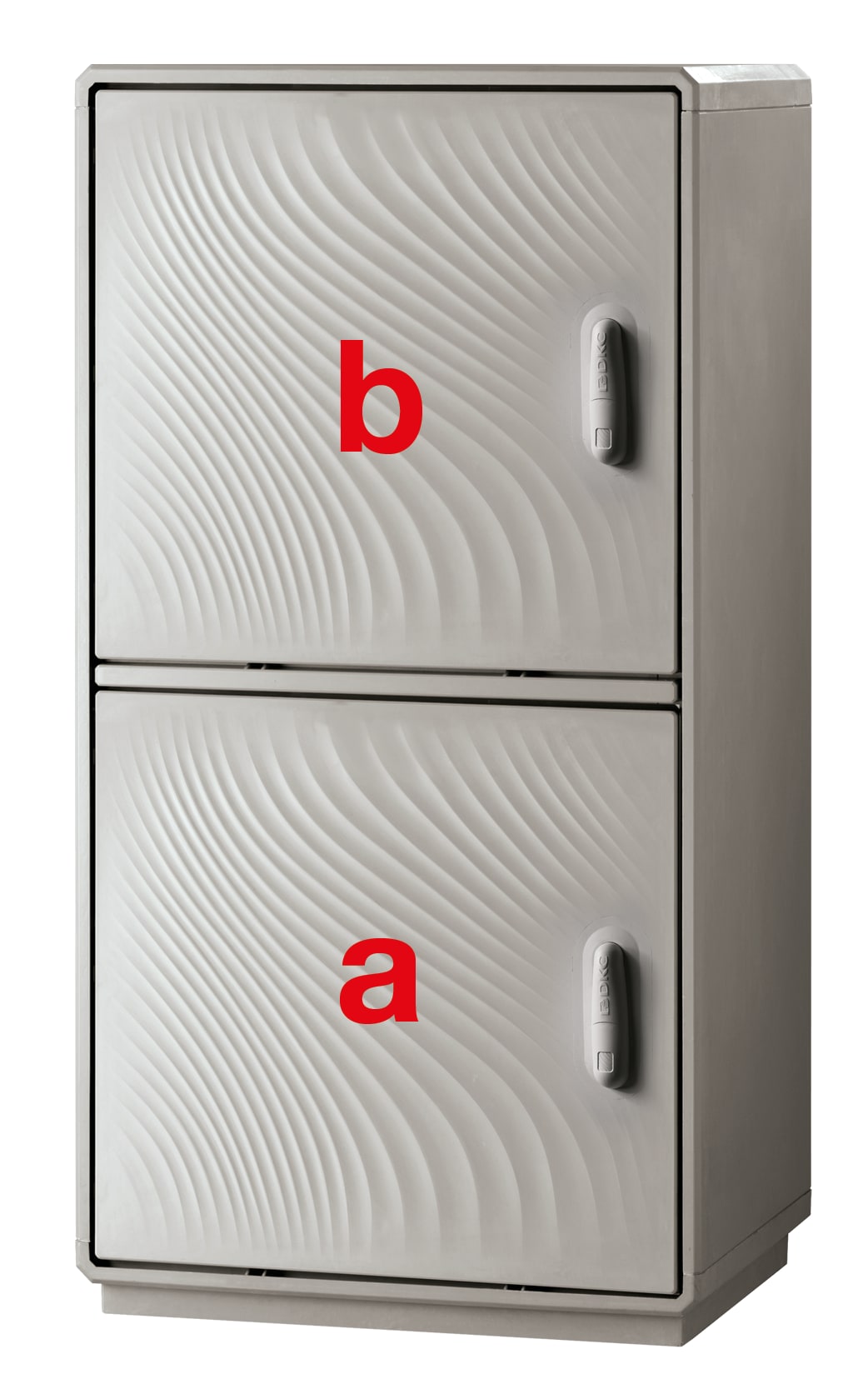 DKC EUROPE - Serie GRAFI 5 - Armadio in vetroresina, 2 vani, IP44, dimensioni 1840 x 580 x 330 mm (AxBxP)
