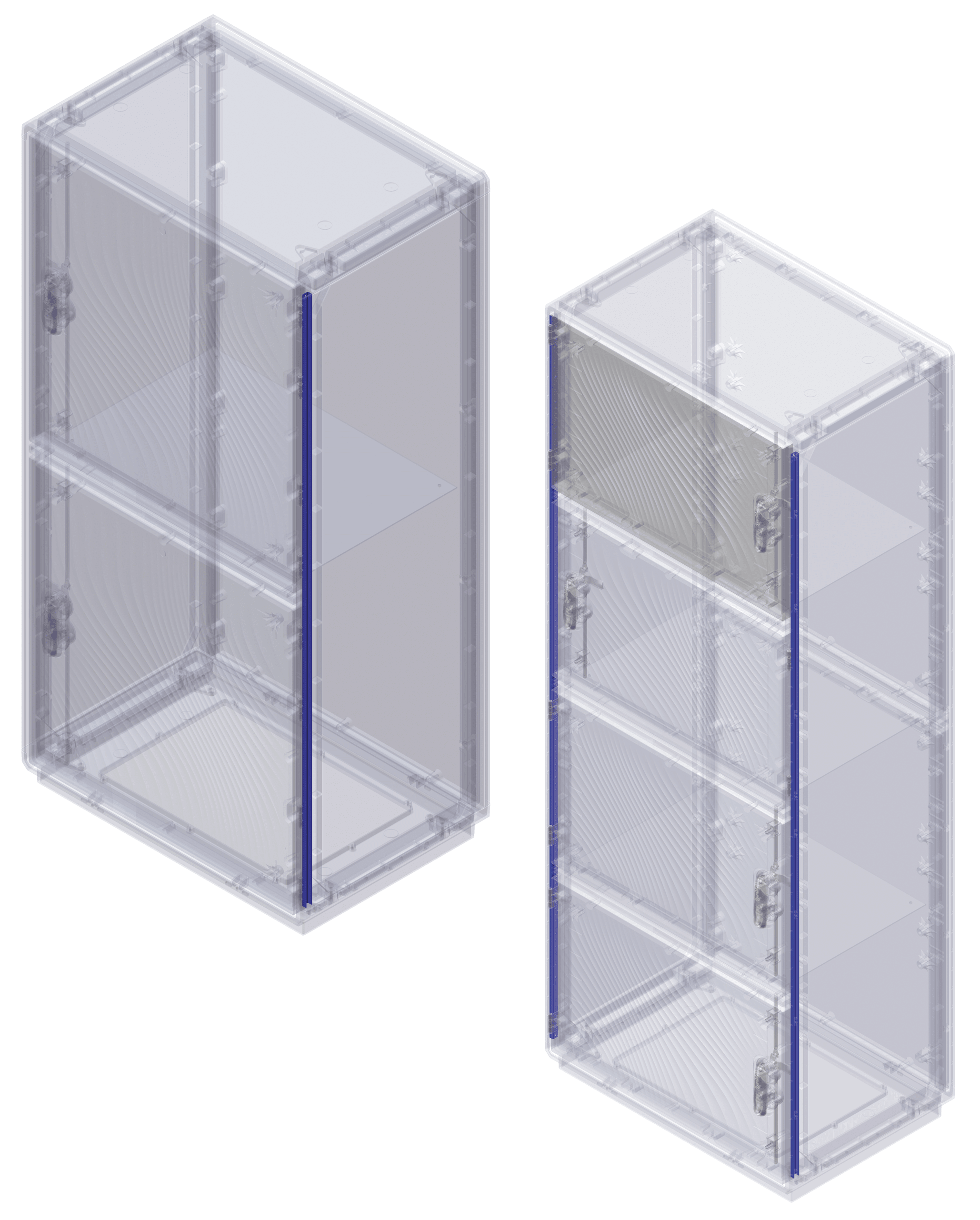 DKC EUROPE - Acc. Serie GRAFI - Kit montanti cerniere per armadi altezza 1120 mm