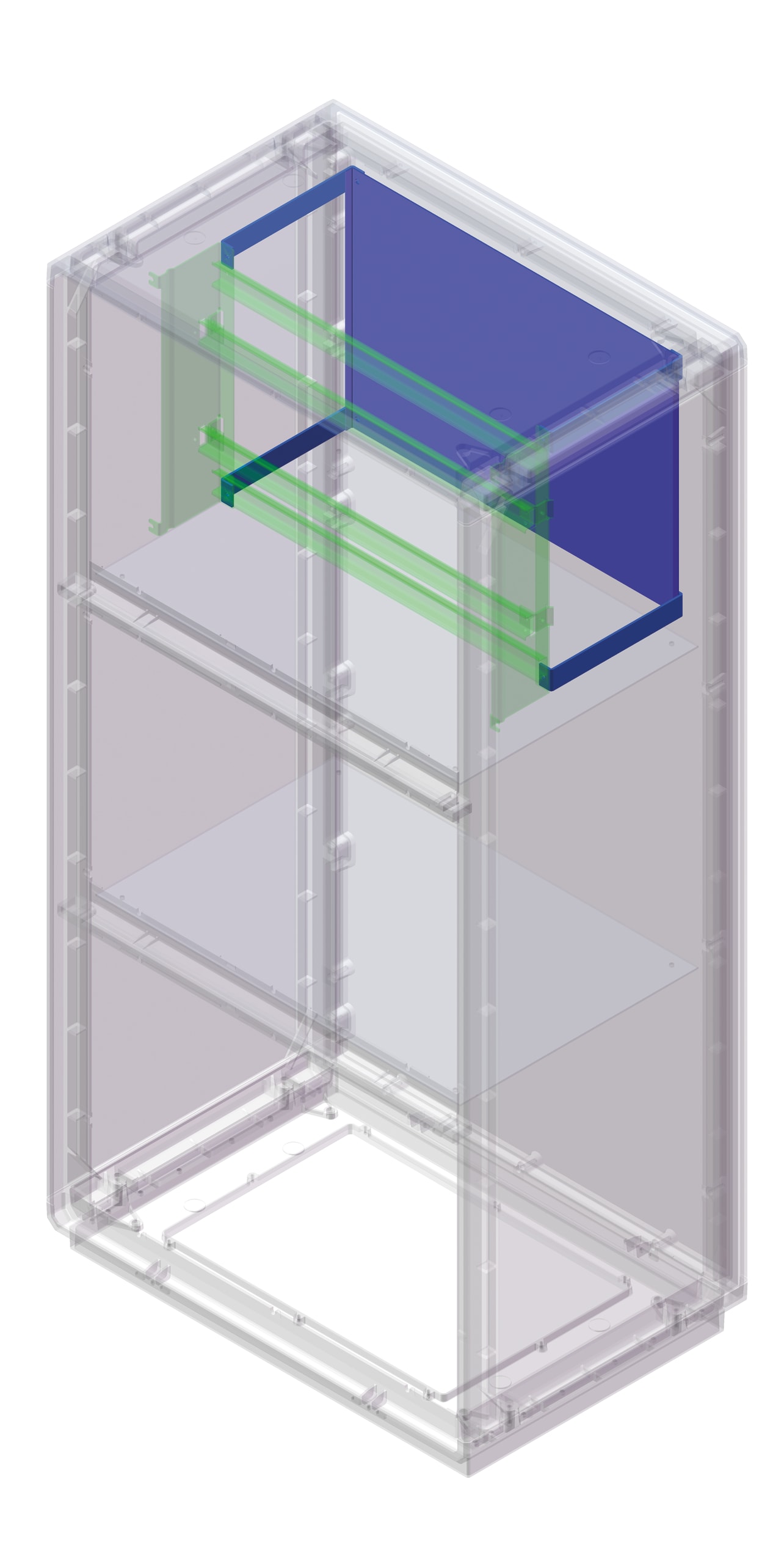 DKC EUROPE - Acc. per Serie GRAFI 5 - Kit 4 staffe e piastra in acciaio per cestello cod. 095775821, prof. 330 mm