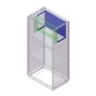DKC EUROPE - Acc. per Serie GRAFI 5 - Kit 4 staffe e piastra in acciaio per cestello cod. 095775821, prof. 330 mm