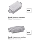 DKC EUROPE - Scatola di infilaggio in alluminio, 2 vie diritte, filettatura M 40x1,5 , IP65