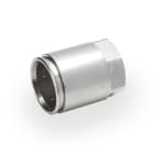 DKC EUROPE - Raccordo a innesto rapido tubo-filetto femmina, diametro 20mm, filetto M20, IP67