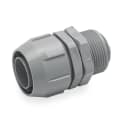 DKC EUROPE - Raccordo per tubo flessibile in PVC, filettatura PG13 senza ghiera, grigio RAL 7001, AD12