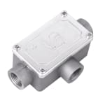 DKC EUROPE - Scatola di infilaggio in lega di alluminio, tre vie a T, filettatura M20x1,5 mm, IP66
