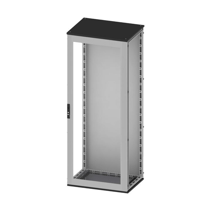 DKC EUROPE - Armadio componibile CQE, dimensioni 1600 x 800 x 600 mm (AxLxP), porta trasparente