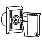 DKC EUROPE - Chiave inserto a triangolo 7 mm in plastica, per chiusure a box