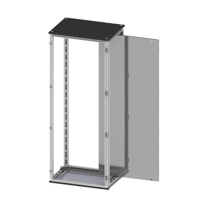 DKC EUROPE - Pannello di cablaggio a inserimento laterale per armadi CQE, dimensioni 2000 x 600 mm (AxL)