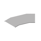 DKC EUROPE - W5 Coperchio Curva piana 45° base 100 sp 1 IX4