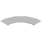 DKC EUROPE - W5 Coperchio Curva piana 90° base 600 sp 1 IX4