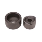 DKC EUROPE - Fustella tonda per lamiera in acciaio INOX, diametro 21 mm (perno abbinato XXPT11)