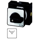 EATON INDUSTRIES - Pulsante on/off, T0, 20 A, da incasso a fissaggio centrale, 1 unità costruttiva, contatti: 2, ritorno a molla nelle posizioni 0 e 1, 45 gradi, ad impuls. T0-1-15366/ez commutatore a camme.