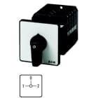 EATON INDUSTRIES - Commutatore T5B 63A a comando rinviato 4 Unità costruttive Contatti 8 90° permanente con posizione 0 1-0-2 numero di progettazione 8294 Z a camme